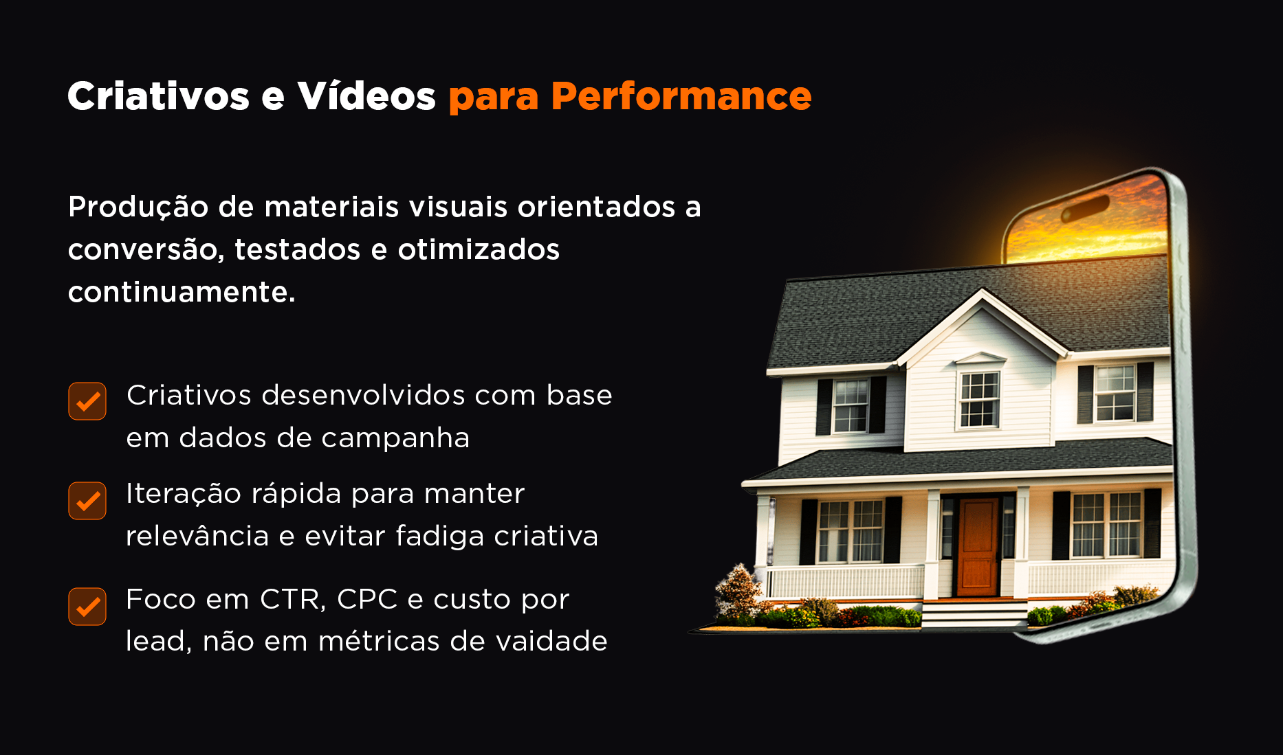 Criativos e Vídeos para Performance